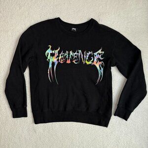 Revenge Vetements Graphic Crewneck Sweatshirt Men's Black XL